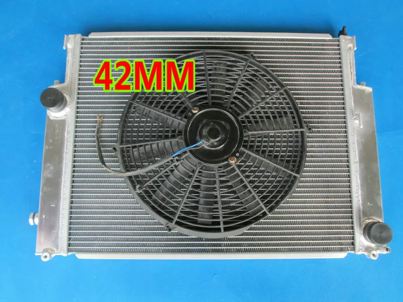 

2Row 42mm Aluminum Race Radiator For BMW E36 M3 Z3 3 Series 325TD 320 323 325 328 1992-1999 MT Shroud Fan 93 95 96 98