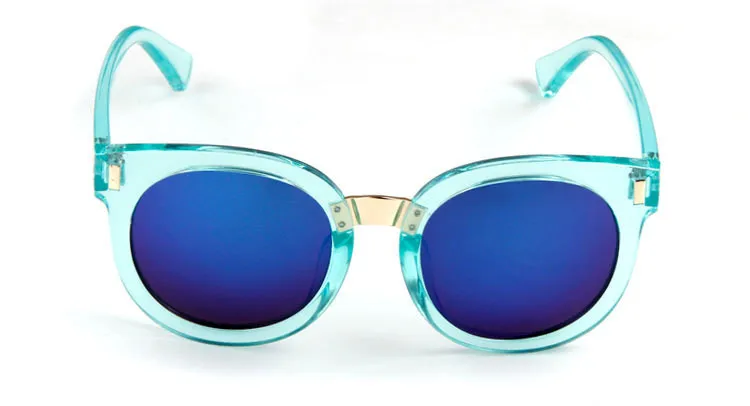 Модные Винтаж круглый Для детей Симпатичные очки UV400 покрытие детские солнцезащитные очки для мальчиков и девочек высококачественные очки
