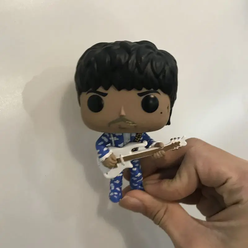 Funko pop Rocks: Prince-3Rd Eye Girl, фиолетовый дождь с гитарой Виниловая фигурка Коллекционная модель свободная игрушка без коробки - Цвет: Красный