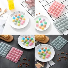 Новейшая модель; 3D силиконовый Форма пироженое, печенье, шоколад форма для льда прессформы выпечки лоток 20 квадратных замороженный кубик льда прессформы инструмент для кухни