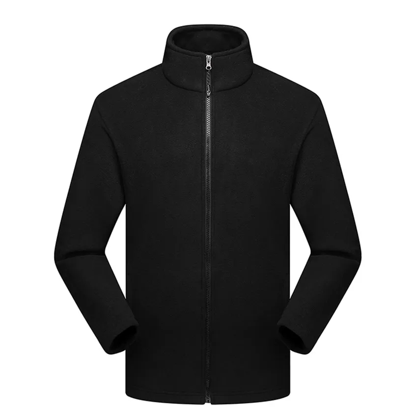 Mountainskin осенне-зимние женские мужские флисовые походные куртки для спорта на открытом воздухе, кемпинга, походов, альпинизма, теплые лыжные мужские пальто VA463 - Цвет: Men Black