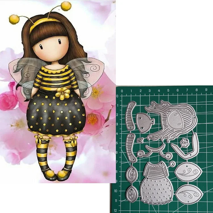

Metal Cutting Dies Little doll Animal 2019 Scrapbooking Craft Dies Cut Stamps Embossing Stencils Invitation Card