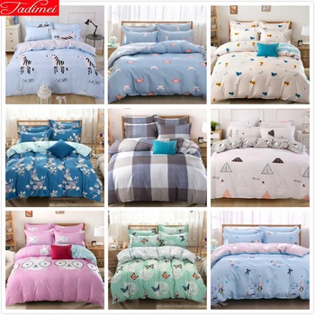

3/4 pcs Bedding Set Soft Cotton Bed Linen Couple Kids Child Single Full Queen King Size Duvet Cover Quilt Comforter Pillow Case