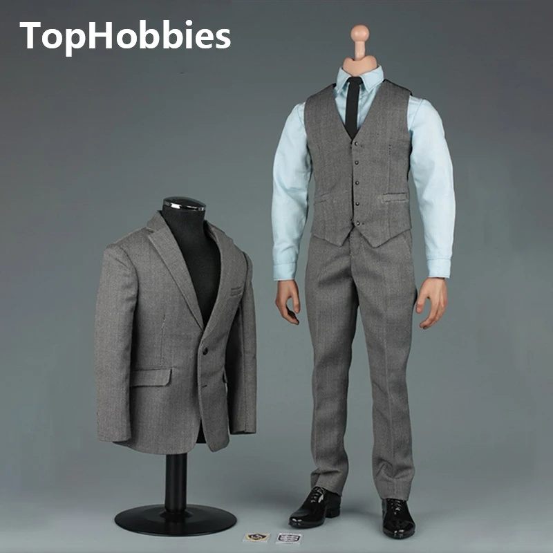 VORTOYS V1005 1/6 британский джентльмен костюм 2,0 в черный/B серый/C в полоску для 1" Бэкхэм Коллекционная Фигурка DIY