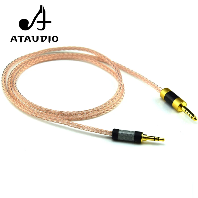 Аудиокабель ATAUDIO Hi Fi с балансиром на 4 мм и 3 5 end от до вспомогательный обновленный