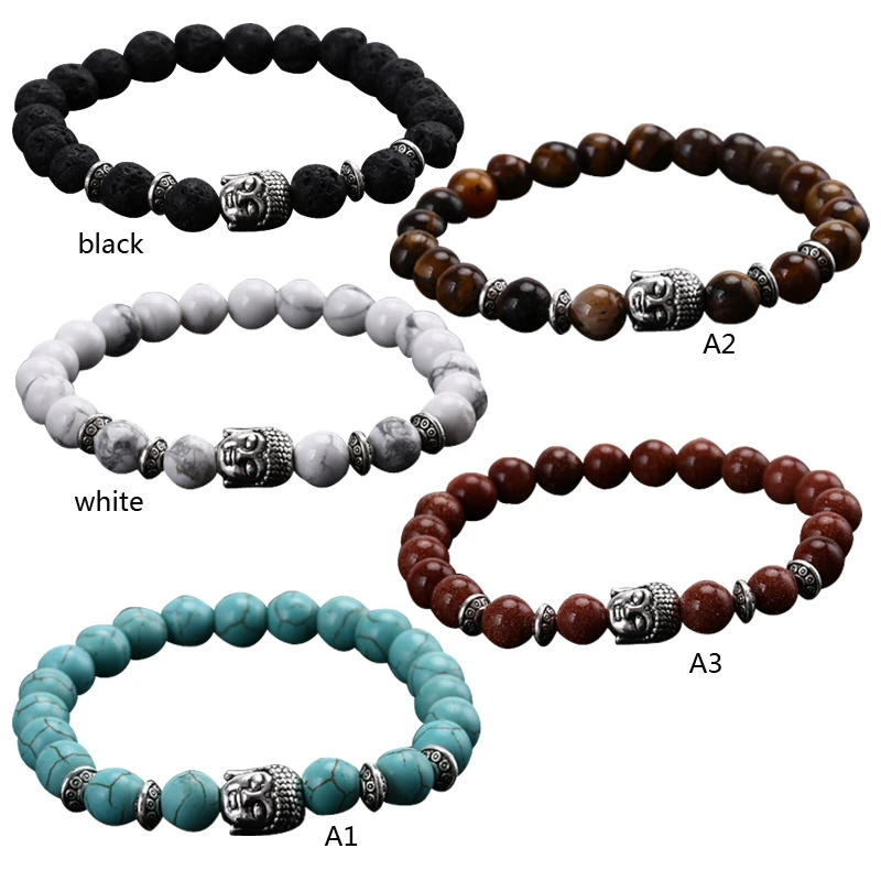 

Cindiry Bracelets Gor Eomen 2016 Black Lava Stone Bead Buddha Bracelets & Bangles High Quality Handmade Buddha Bracelet Dtone P3