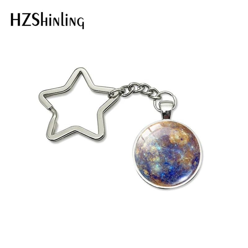 Новинка 2019 модный брелок для мужчин и женщин Mercury Galaxy Universe Space Star ключей ювелирные