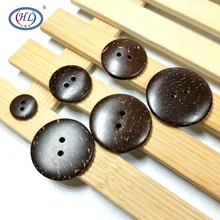 20 pces/50 pces 10/12/20/23/25/28/30mm 7 tamanho botões de coco natural vestuário acessórios de costura artesanato diy