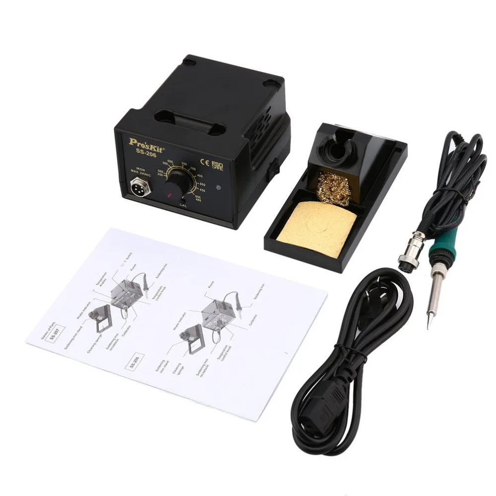 

Soldering Station SS-206H 60w 200-480C 110v 220v Temperature Adjustable Electric Solder Iron Repair Tool Stand