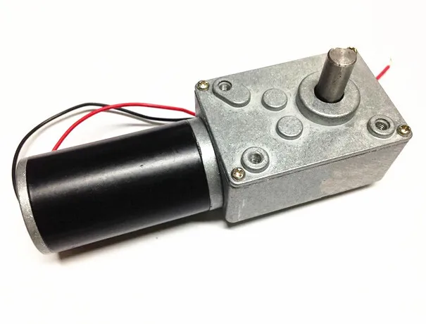 

DC 12V 55rpm micro worm Geared Motor with Self-locking function , robot Worm Gear Moto, Electric geared worm motor