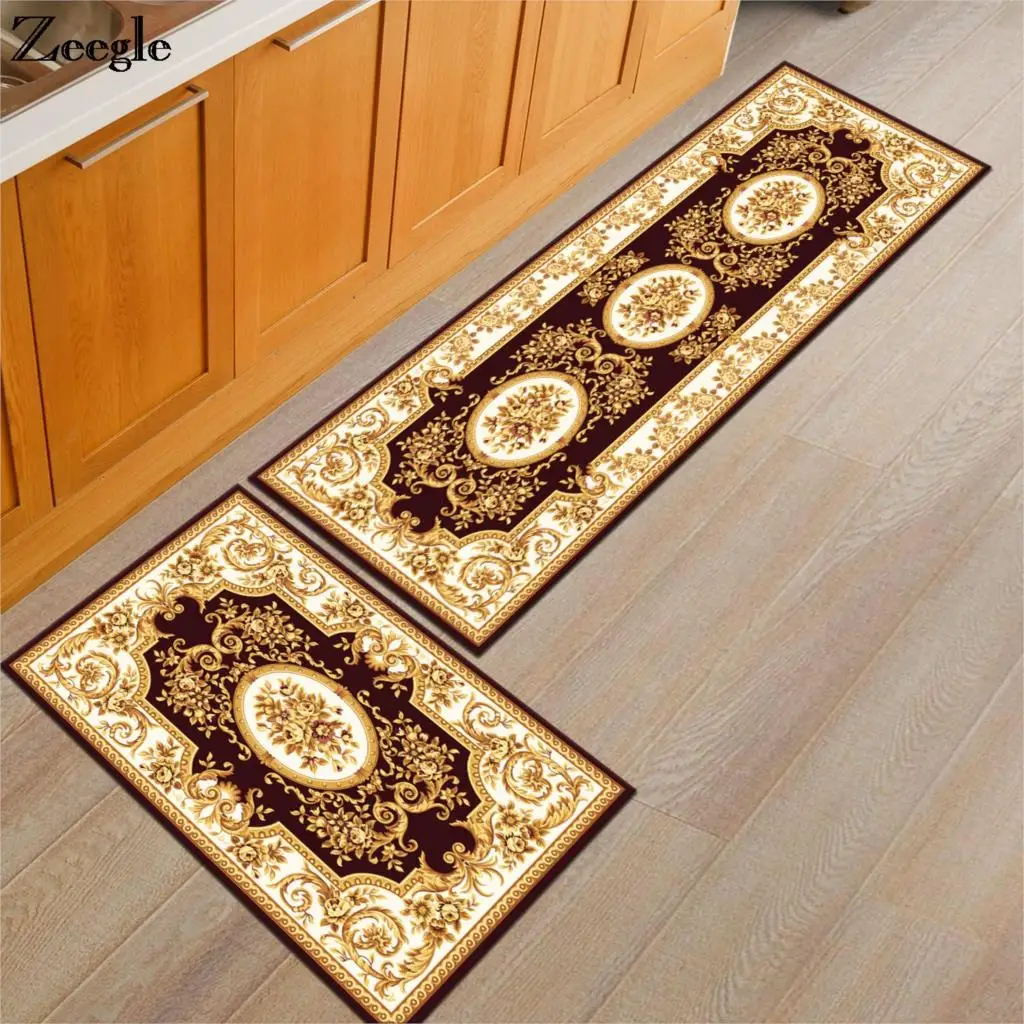 Zeegle Jacquard Kitchen Rugs Entrance Doormats Anti-slip Floor Carpet For Living Room Bedroom Bedside Mats Sofa Table Floor Mats Zeegle Jacquard Kitchen Rugs Entrance Doormats Anti-slip Floor Carpet For Living Room Bedroom Bedside Mats Sofa Table Floor Mats
