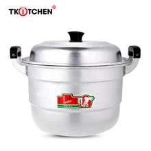 Двойные котлы алюминиевая кастрюля суп горшок посуда для пароварки плита коммерческий инструмент для приготовления пищи мультяшная чашка пельмень котел для варки пищи бытовой