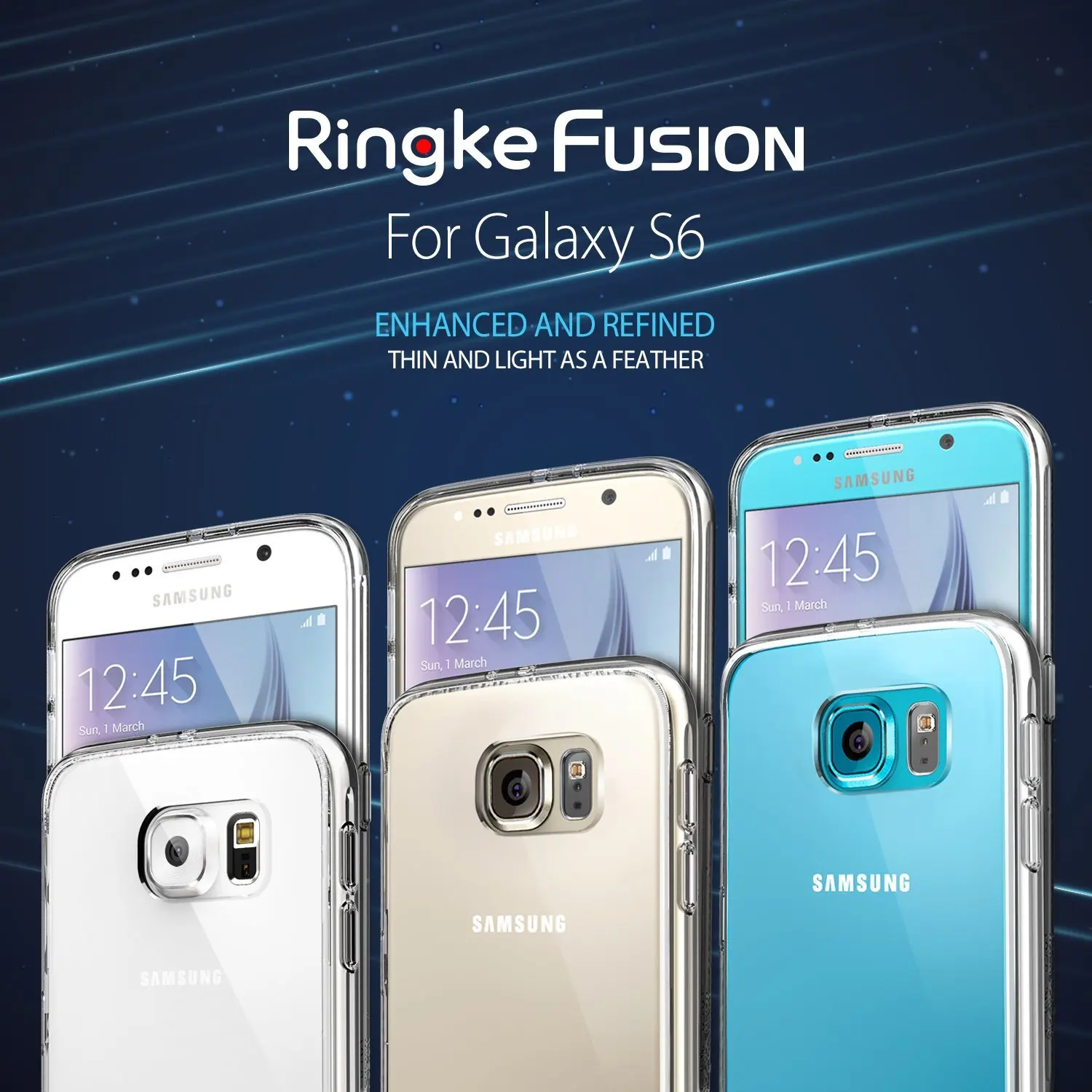 imágenes para 100% Original Ringke Fusión para Samsung Galaxy S6-Premium Resistencia Gota Cristalino de La Contraportada para la Galaxia S6 imágenes para 100% Original Ringke Fusión para Samsung Galaxy S6-Premium Resistencia Gota Cristalino de La Contraportada para la Galaxia S6