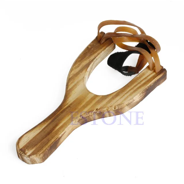 US $2.97 Hot Style Wood slingshot Wooden Traditional Toy Wooden Sling Shot