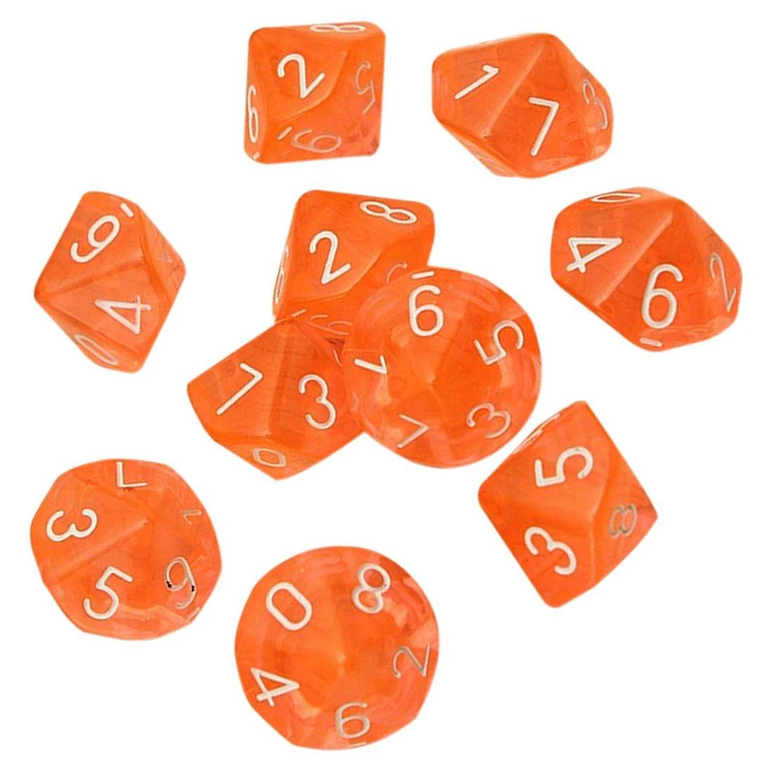Buy 5Set Sale 10 Dices D10 Ten Sided Gem Dice Die for