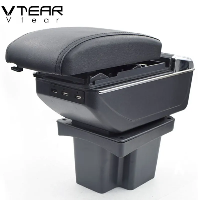 Vtear для KIA Cerato Forte k3 автомобильный подлокотник кожаный подлокотник автомобильный-Стайлинг центральная консоль внутренняя коробка для хранения деталей аксессуары 11