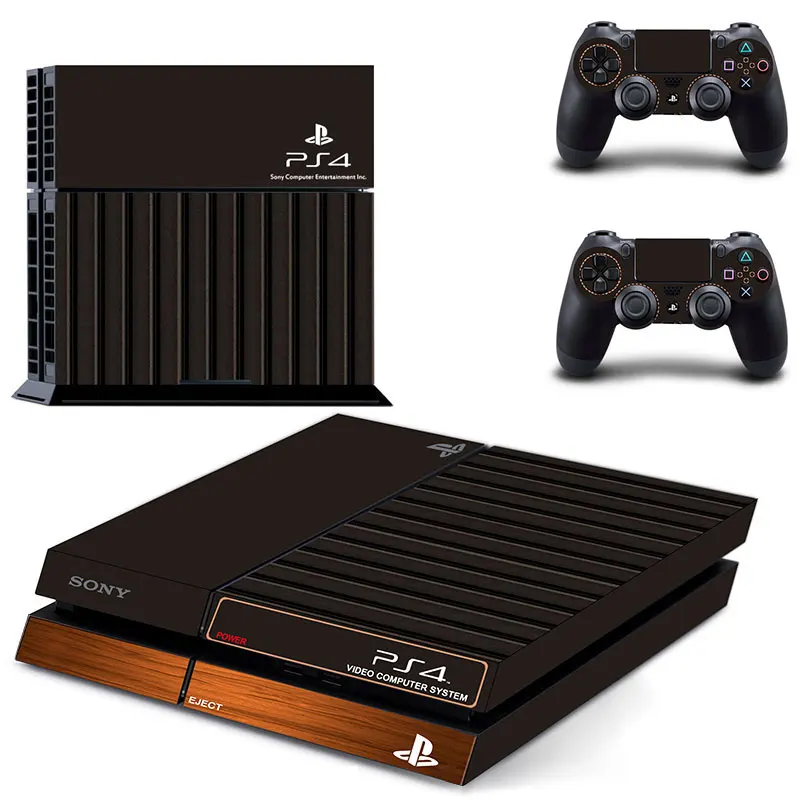 

For Light Wooden Decal For Sony PS4 Skins 2Pcs Controller Skin Console Stickers PS 4 Protective Skin