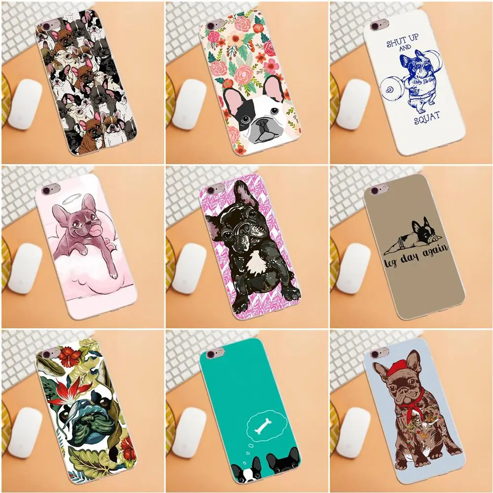 

Soft TPU Case Coque Cover Frenchie Squat Prints For Huawei G7 G8 Honor 5A 5C 5X 6 6X 7 8 V8 Mate 8 9 P7 P8 P9 P10 Lite Plus