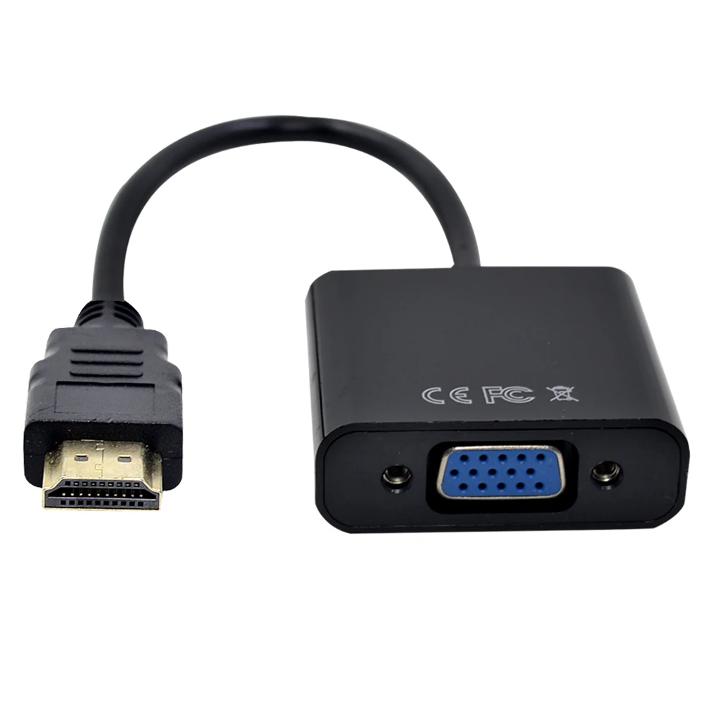 CHIPAL для HDMI в VGA конвертер адаптер HDMI2VGA адаптер кабель для ПК настольный компьютер ноутбук планшет Full HD 1080P HDTV монитор