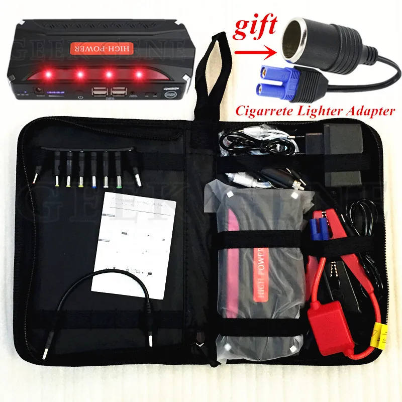New Capacity Starting Device 600A Portable font b Car b font Jump Starter Power Bank 12V