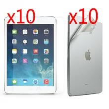 10 компл./лот ясно ЖК дисплей полный средства ухода за кожей спереди и сзади экран протектор плёнки защитные щитки для Apple Ipad Air ipad5 5 air2 2 ipad6 6