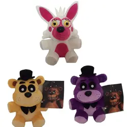 3 шт. 18 см Fnaf плюшевые пять ночей в Фредди Золотой медведь калечить Фокс чучела плюшевые игрушки