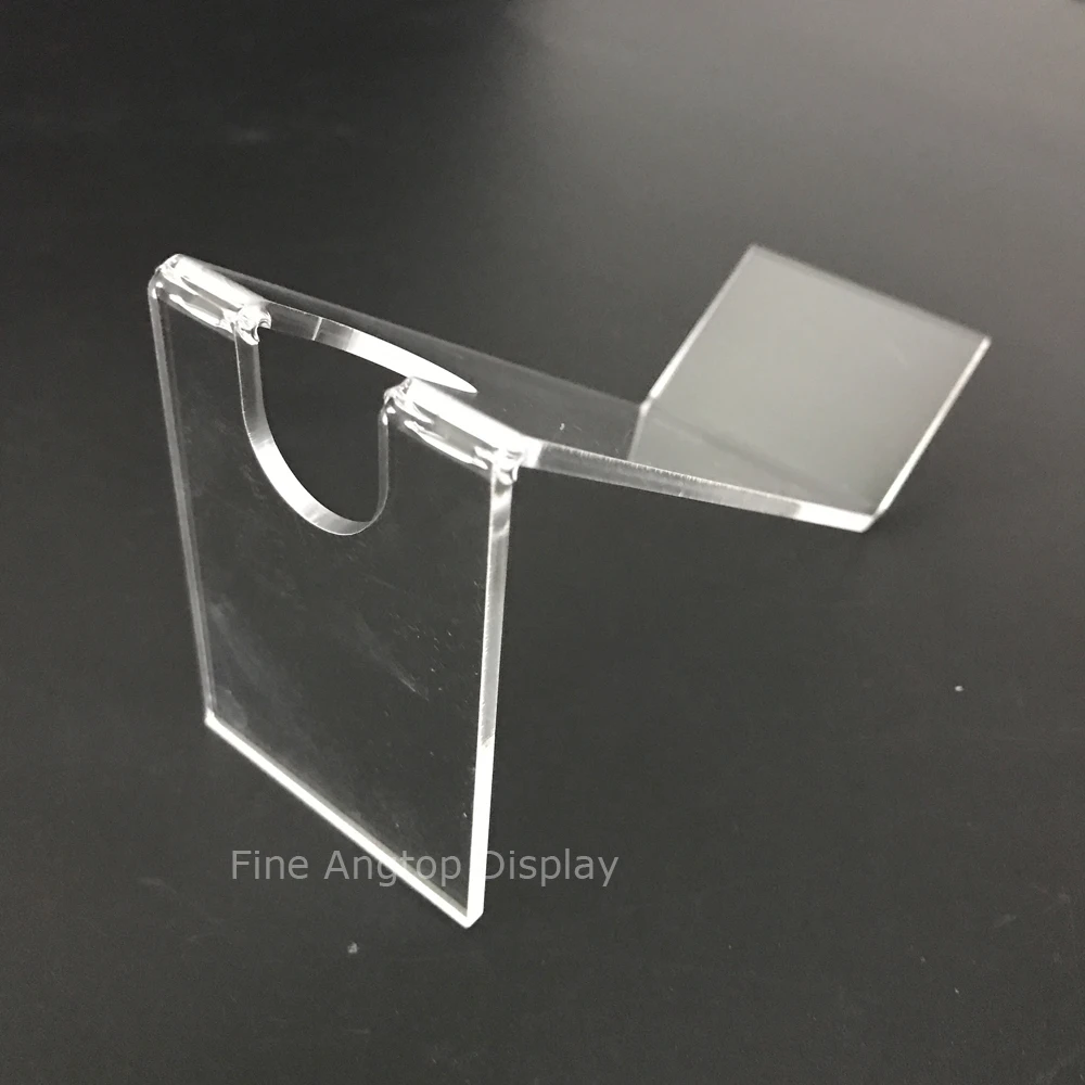 Clear Acrylic Display Stand Easel For Belt Buckles Coins Minerals Jewelry