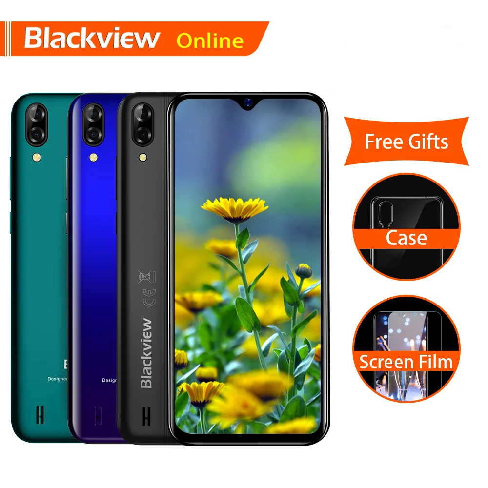 Blackview A60 Original New Smartphone 6.1 inch 19.2:9 Waterdrop HD Screen 1GB+16GB Android 8.1 4080mAh 5MP+13MP 3G Mobile Phone Blackview A60 Original New Smartphone 6.1 inch 19.2:9 Waterdrop HD Screen 1GB+16GB Android 8.1 4080mAh 5MP+13MP 3G Mobile Phone