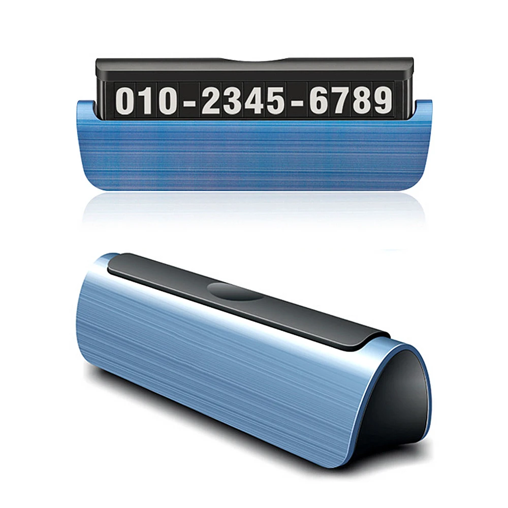 

Creative Car Luminous Temporary Parking Stop Sign Moving License Accessories Dashboard Universal Card Night Phone Number Plate