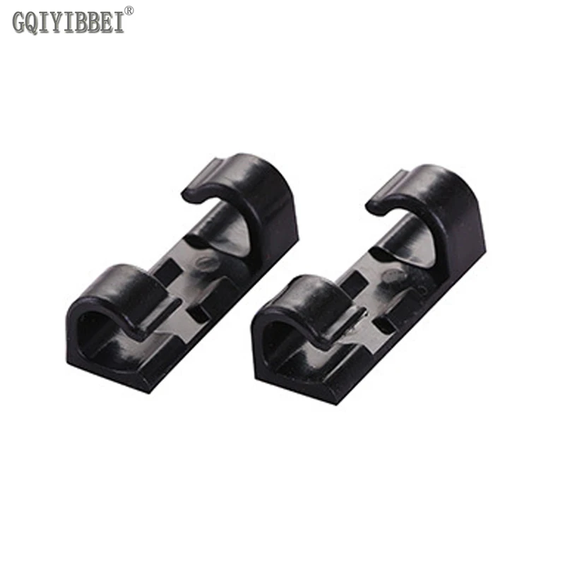 

20Pcs/Lot Wire Clips Tidy Desktop Holder Cord Drop Clip Device Organizer Cable Management Clamp Black/White/Transparent 3 Color