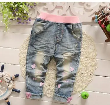 2016 новые весенние джинсы детские штаны эксклюзивные персонализированные модные