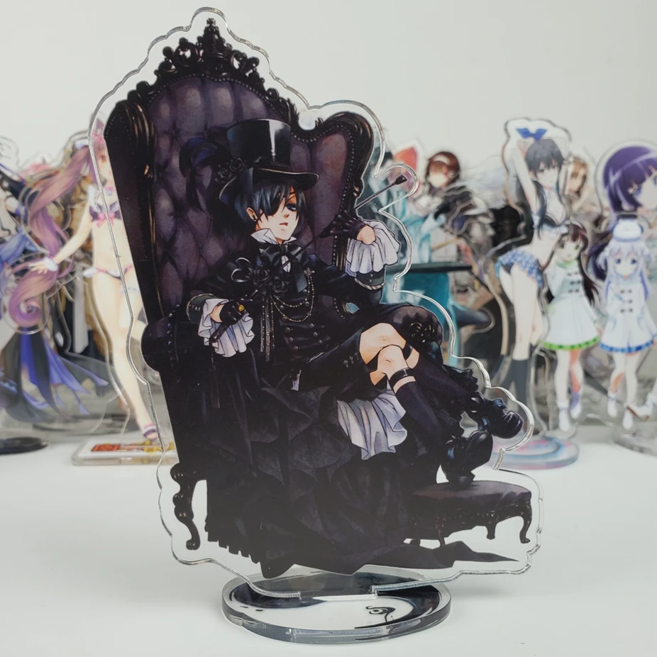 Аниме Черный дворецкий Себастиан Микаэлис Ciel Phantomhive Косплей двойная акриловая