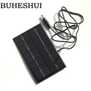 

BUHESHUI 2Watt 5V Mini Solar Cell Solar Module Polycrystalline Solar Panel+DC 5521 DIY Solar Charger For 3.7V Battery 142*88MM