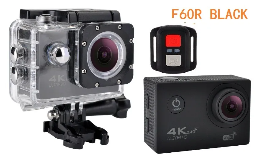 Экшн-камера F60/F60R Allwinner V3 4K 30fps 1080p 60fps WiFi 2," 170D камера на шлем Водонепроницаемая Спортивная камера