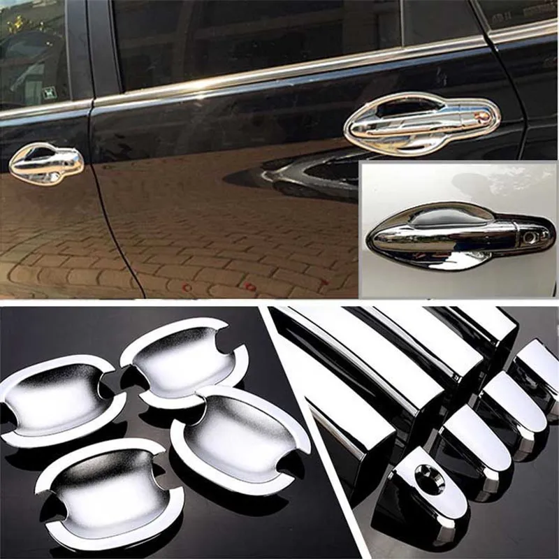 

Non-Rusty Chrome Door Handle Bowl Cover Cup Overlay Trim For Honda CRV 2012-2016