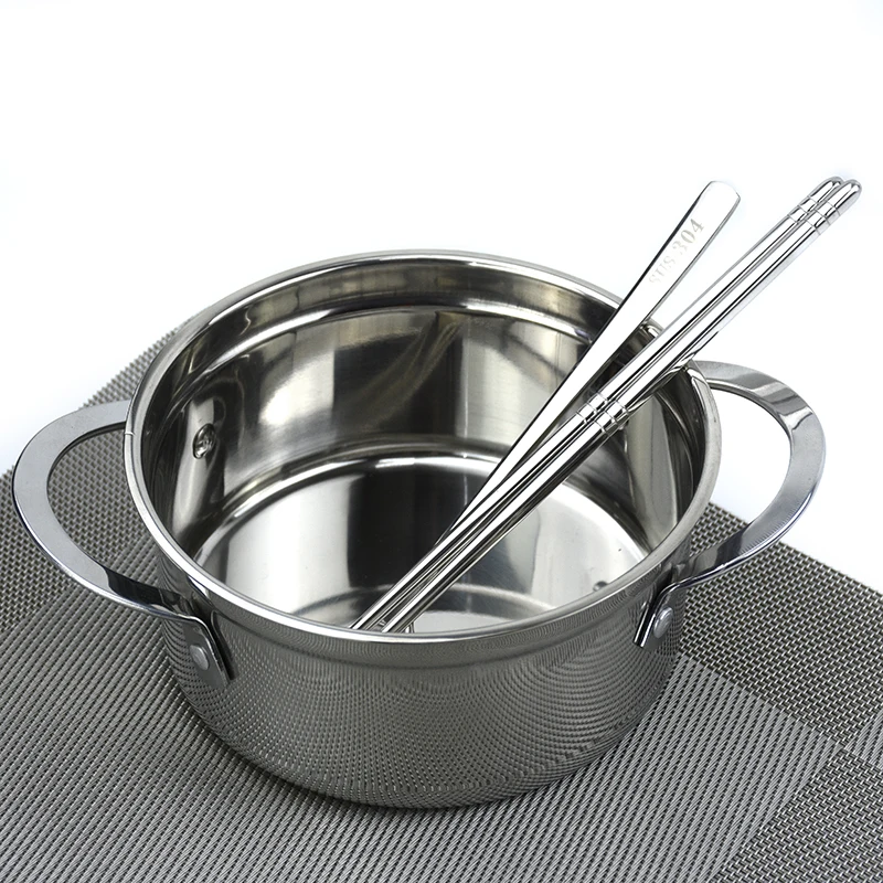 Cooking pots and pans stainless steel cookware hotpot soup pans noodles milk pots suitable for home and restaurant