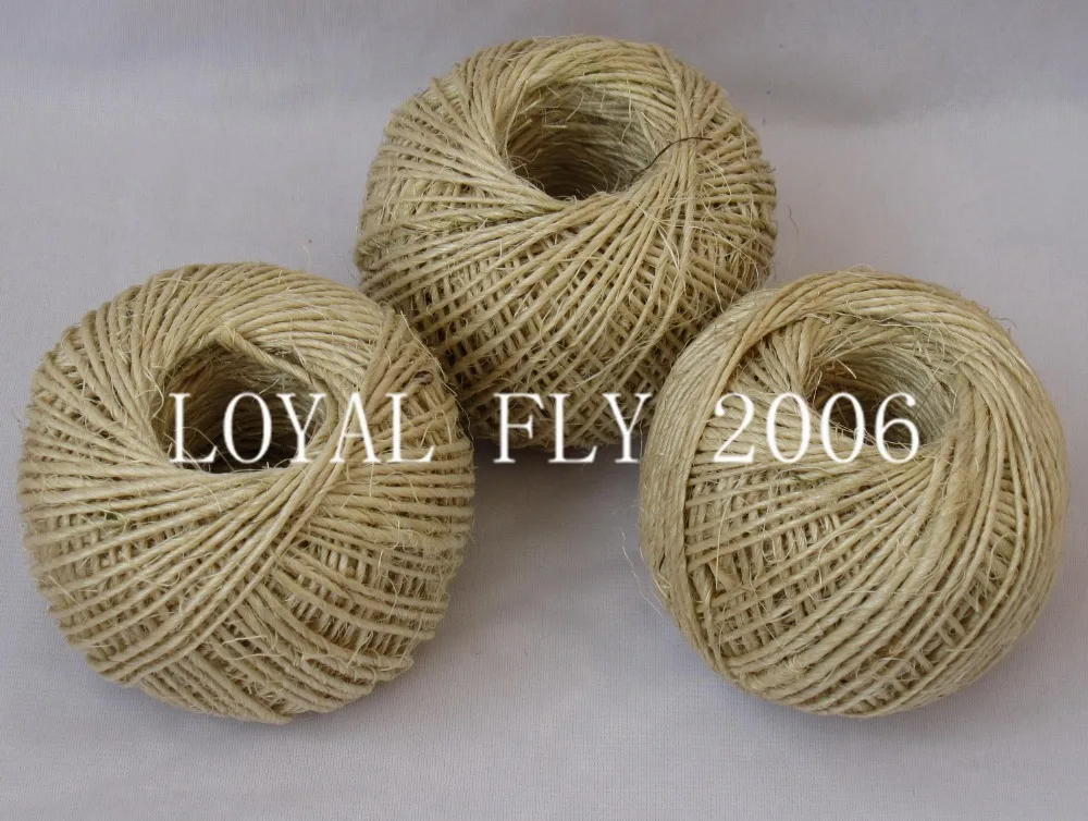 

10 pcs/lot (total 800m) sisal twine(1.5mm) 1ply twisted 80m/ball,sisal rope, sisal string/cords used for all decro