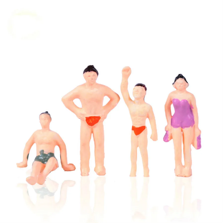 architecture plastic scale swimming figure  in ho train layout  (22)