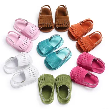 

Summer newborn baby shoes cute children and girls soft shoes soft soft bottom children tassel shoes
