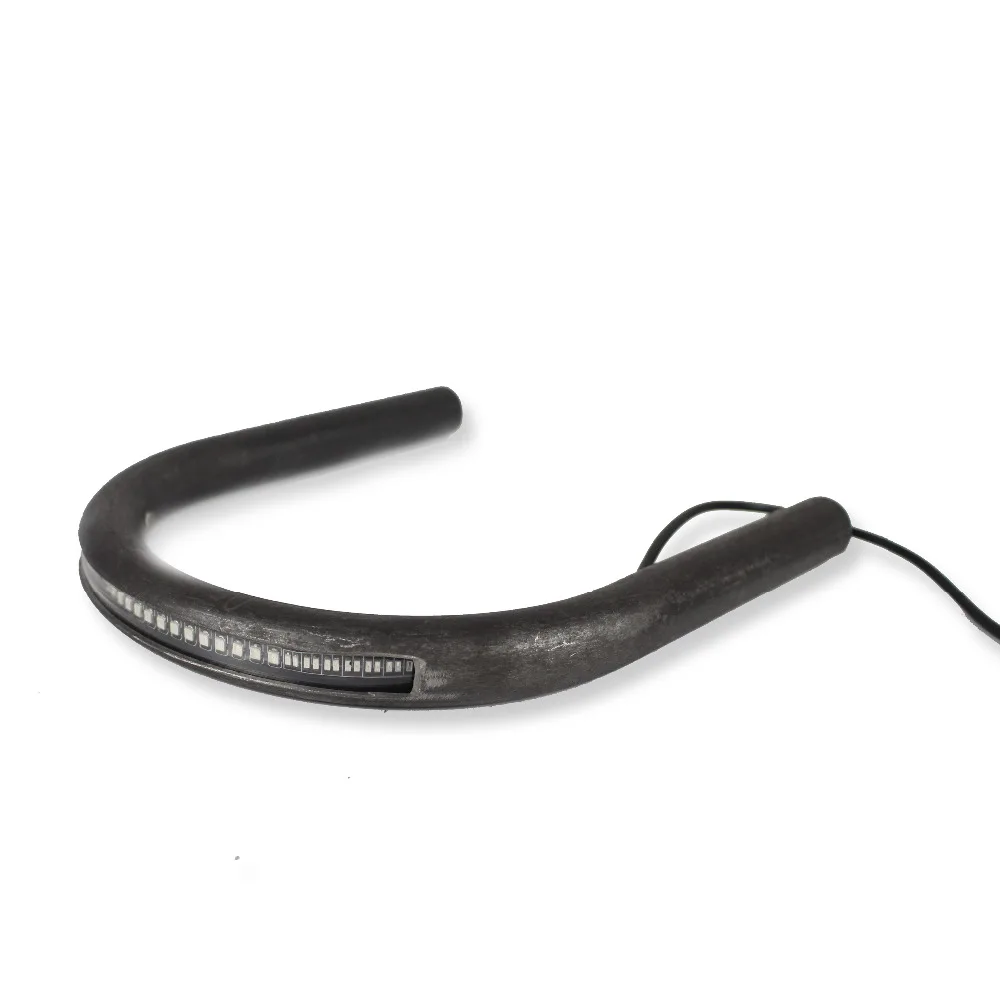 

Motorcycle Swept 176mm Frame Hoop w/ LED Tail Brake Light Cafe Racer Rear Seat Loop for Honda CB125 CB175 CB200 CB350 CB360