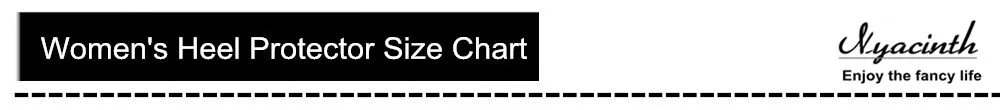 Women's Heel Protector Size Chart