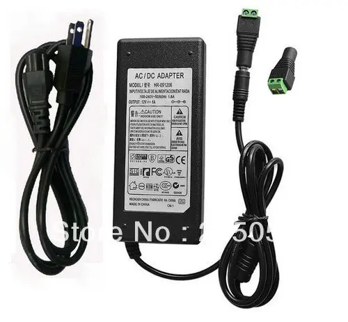 6A 12V UK Plug Power Supply Adapter Charger For 3528 5050 RGB LED Strip Light