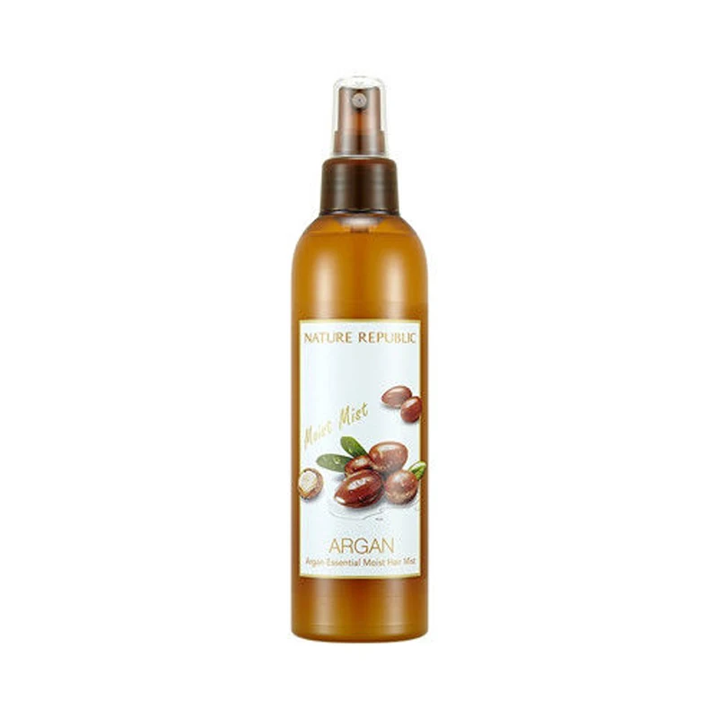 Nature Republic Argan Essential Moist Hair Mist 220ml Hair Loss Keratin Treatment Hair Care Argan Oil Repair Damaged Hair Serum