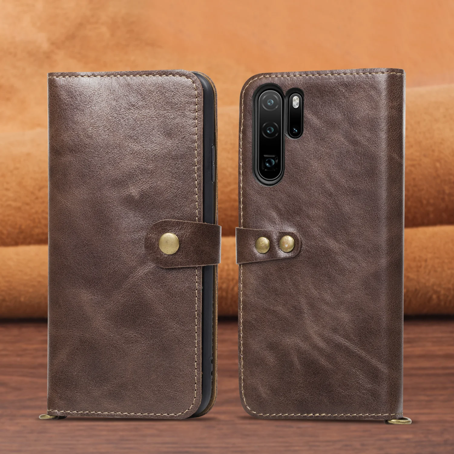 Роскошный чехол из воловьей кожи в деловом стиле для huawei P30 P20 Mate20 10 Pro Lite, чехол-книжка с бумажником и отделением для карт 360, защитный чехол для телефона