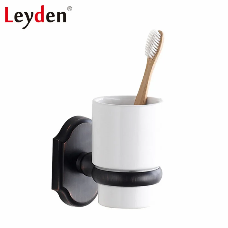 Leyden SUS 304 Stainless Steel Oil Rubbed Bronze Toothbrush Tumbler