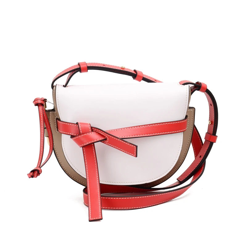 

Messenger Bags For Women 2018 Saddle High Quality Leather Luxury Handbags Women Bags Designer Bow Crossbody Bags Bolsa Feminina