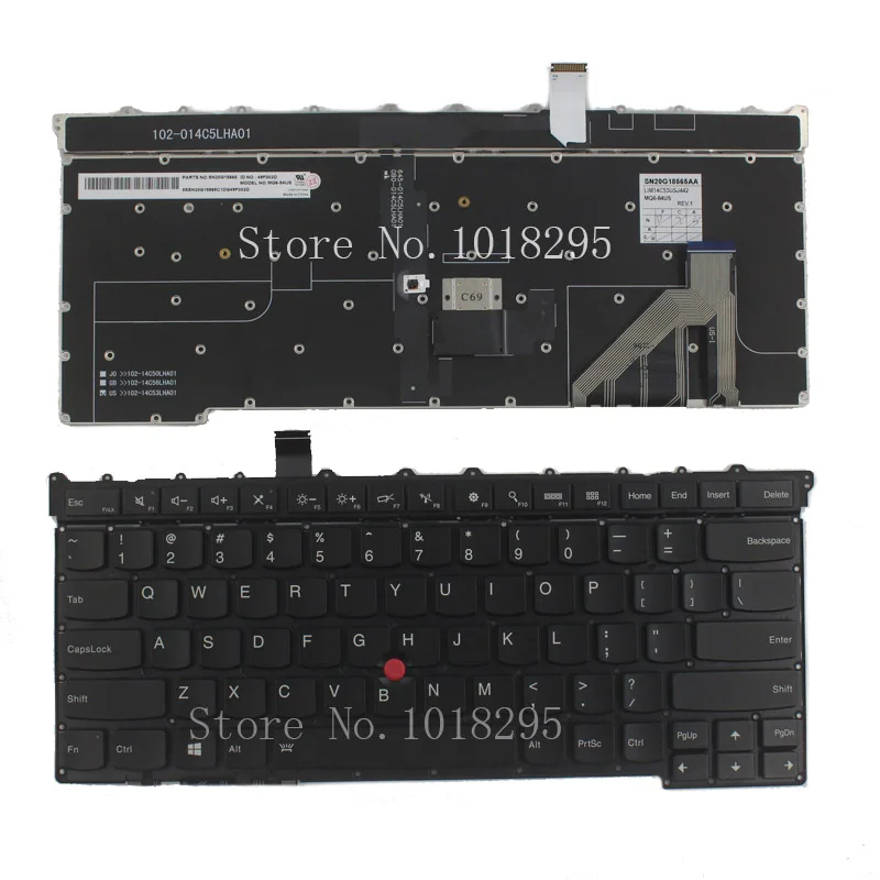 

NEW for Lenovo Thinkpad Carbon X1 Gen 3 3rd 2015 Keyboard US MQ6-84 US Laptop Keyboard