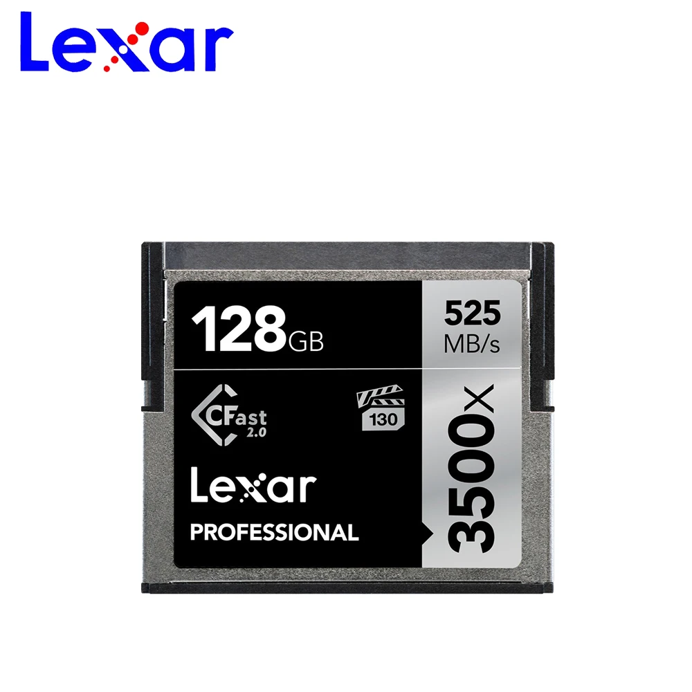 Lexar Подлинная Lexar, Cfast 2,0 карта, 64 ГБ 32 ГБ 128 ГБ 256 ГБ 512 ГБ 3500X, 525 м/с профессиональная камера, карта памяти камеры