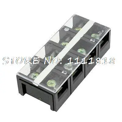 

600V 150A Dual Row 4 Position 3P Barrier Screw Terminal Block