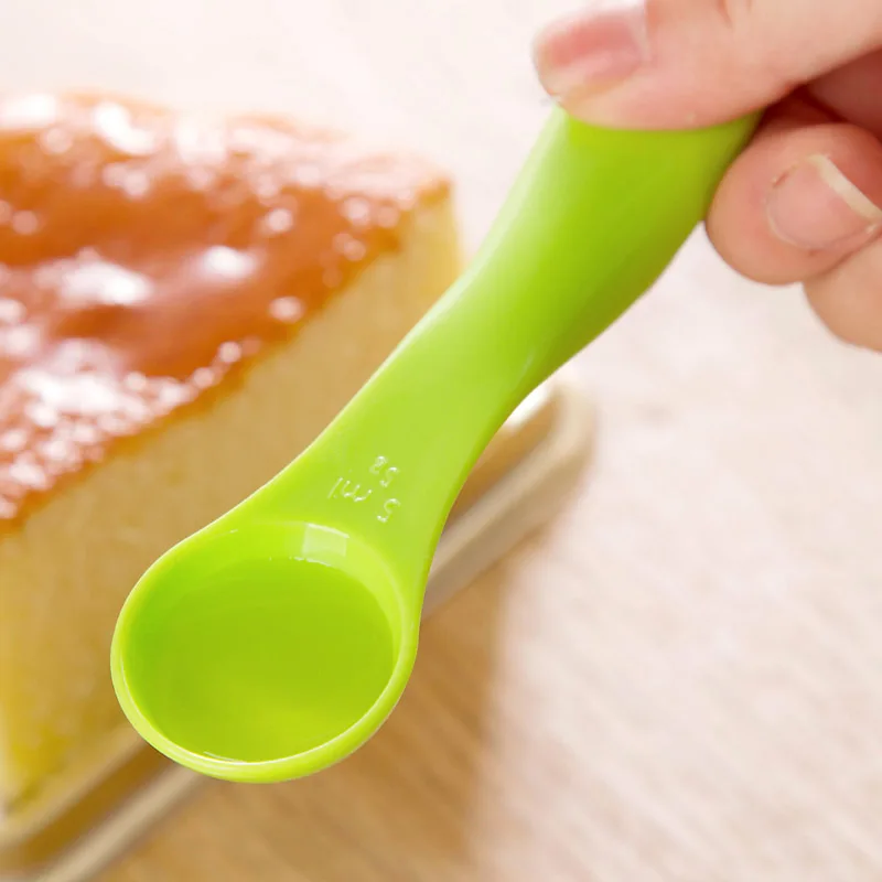 LIYIMEGN 5pcs set Measuring Spoons Colorful Measure Spoon Super Useful Sugar Cake Baking Spoon Kitchen Scale B6